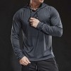 Men's Long Sleeve Hooded Quick Dry Sports Sweatshirt P1172