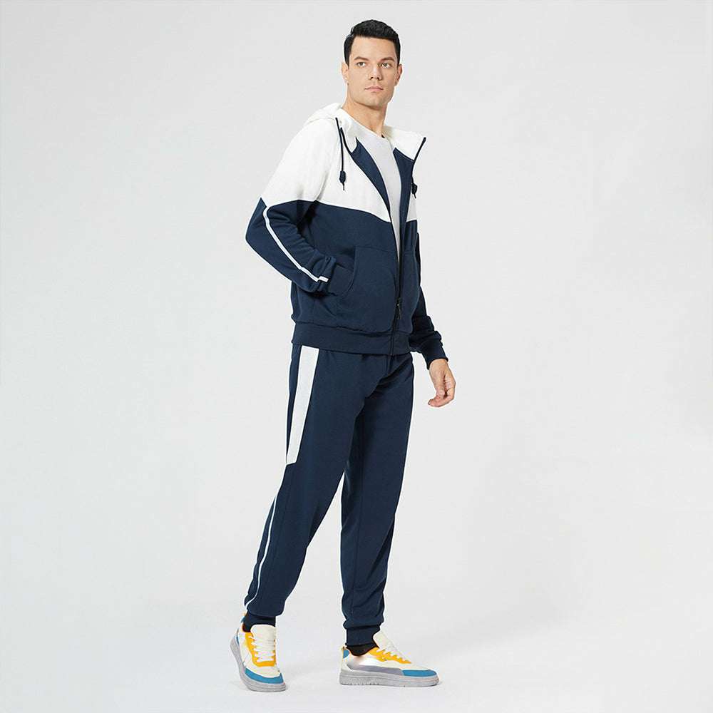 Men's Zip Hooded Long Sleeve Trousers Casual Suit Men's Zip Hooded Long Sleeve Trousers Casual Suit