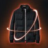 Thick warm down jacket with stand-up collar for men Thick warm down jacket with stand-up collar for men