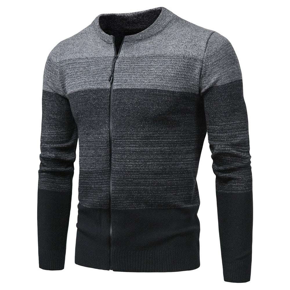 Men's Fashion Motley Knit Sweater Cardigan P1232