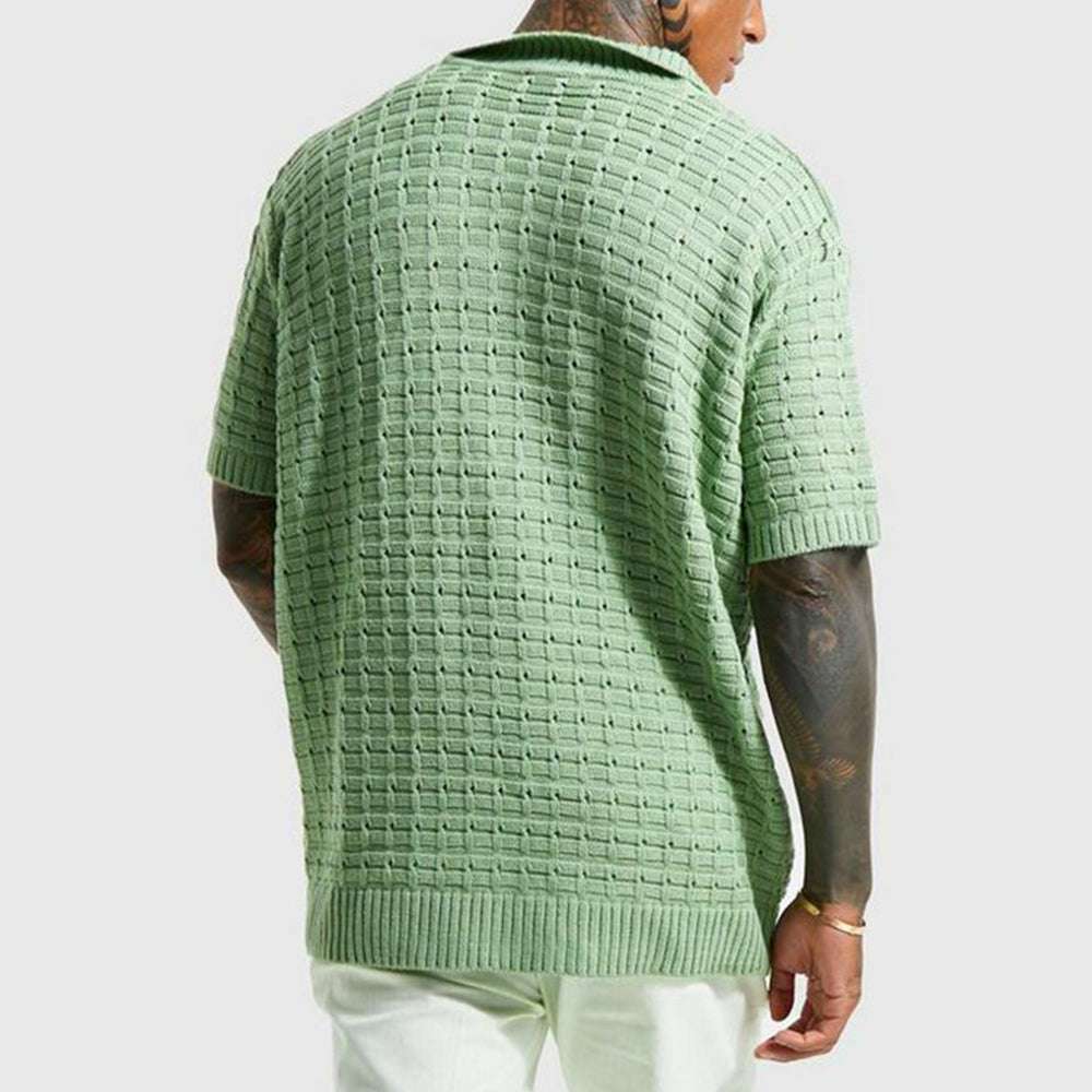 Men's knitted short-sleeve polo shirt P1194 Men's knitted short-sleeve polo shirt P1194