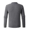 Autumn new men's zipper half-high collar twist knit bottoming shirt Autumn new men's zipper half-high collar twist knit bottoming shirt