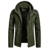 Fashion Men's Hooded Cotton Cardigan Jacket
