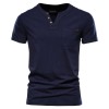 Summer new men's casual v-neck trend slim cotton short-sleeved T-shirt Summer new men's casual v-neck trend slim cotton short-sleeved T-shirt