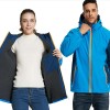 Couples style reflective warm outdoor hooded jacket