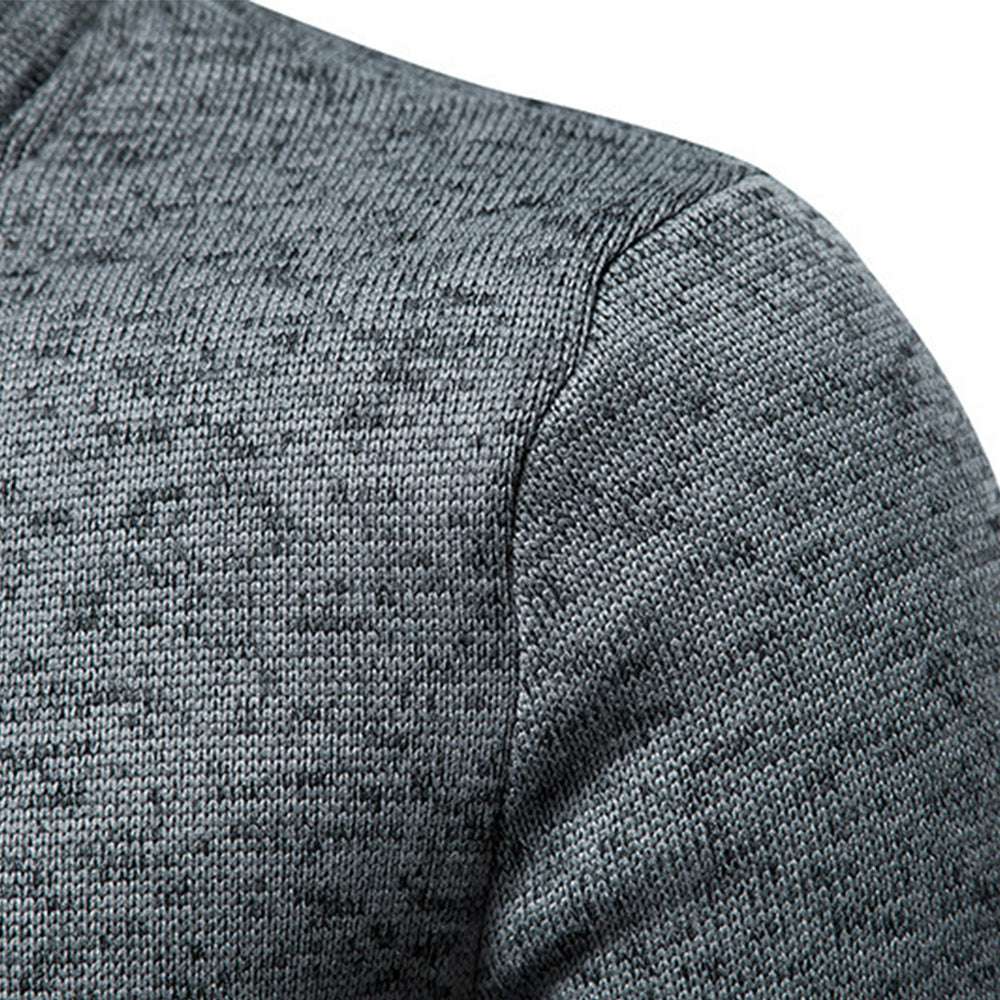 New Warm and Comfortable Half-Zip Turtleneck Men's Sweatshirt P1128