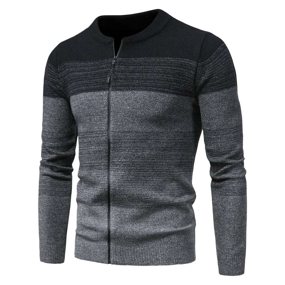 Men's Fashion Motley Knit Sweater Cardigan P1232