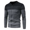Men's Fashion Motley Knit Sweater Cardigan P1232