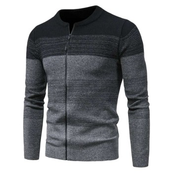 Men's Fashion Motley Knit Sweater Cardigan P1232