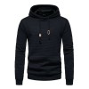 New Men's Fashion Check Casual Pocket Pullover Hoodie