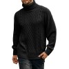 Men's Solid Color Long Sleeve Knit Turtleneck Sweater Men's Solid Color Long Sleeve Knit Turtleneck Sweater