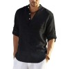 New Spring Summer Men's Comfortable Breathable Linen Shirt New Spring Summer Men's Comfortable Breathable Linen Shirt
